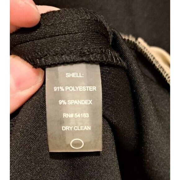 Tommy Hilfiger Multicolor Colorblock Tan, Orange, and Black Bodycon Dress Size 4 - Picture 6 of 6